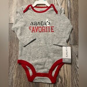 2 for $5 Carter’s “Santa’s Favorite” Long Sleeve Onsie